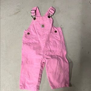 Carhartt Kids Pink Cotton Overalls